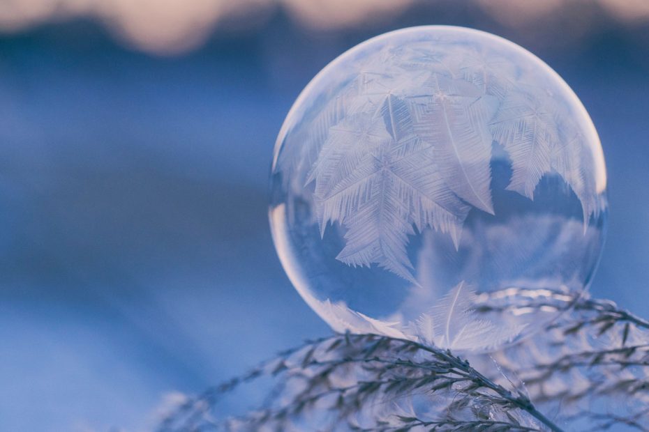 Peaceful snow globe ornament